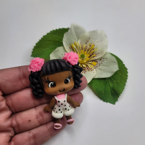 Mbalenhle #364 Clay Doll for Bow-Center, Jewelry Charms, Accessories, and More