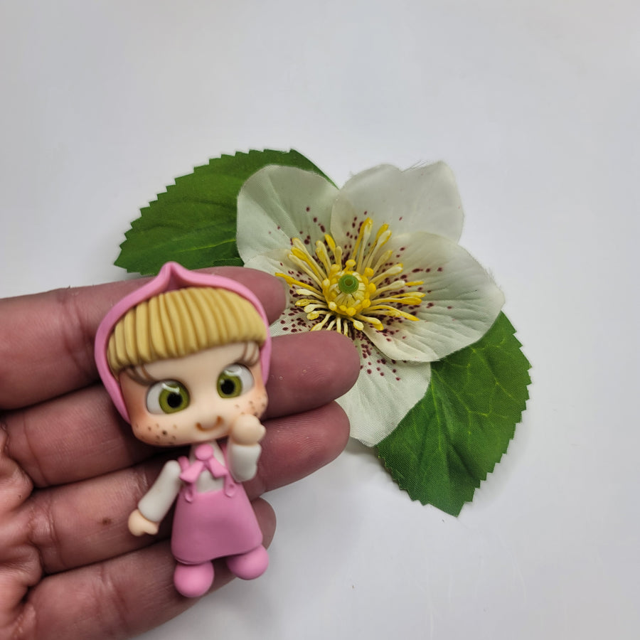 Masha 3 #363 Clay Doll for Bow-Center, Jewelry Charms, Accessories, and More