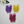 Load image into Gallery viewer, E.V.A. Wings #4 for Clays (set of 5) - 3&quot; (in) - Purple/Hot Pink/Gold Glitter
