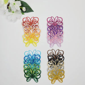E.V.A. Wings #6 for Clays (set of 5) - 2" (in) - Mixed Colors - Glitter