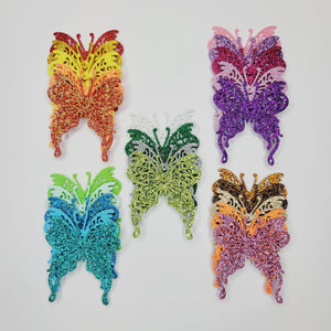 E.V.A. Wings #15 for Clays (set of 5) - 3" (in) - Mixed Colors Glitter