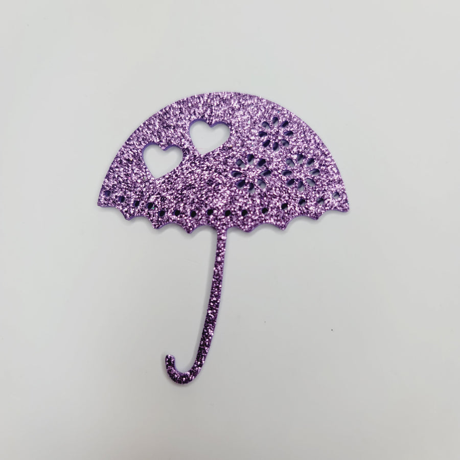 E.V.A. Umbrella for Clays (set of 5) - 2.5" x 2.8" (in) - Mixed Colors - Glitter