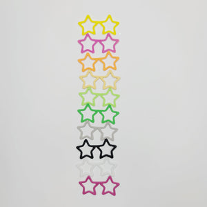 E.V.A. Star Glasses for Clays (set of 10) - 1.75" (in) - Mixed Colors