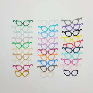 E.V.A.  Cat Glasses for Clays (set of 10) - 1.75" (in) - Mixed Colors