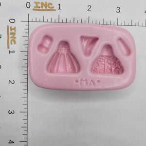 Detailed Dresses Silicone Mold 772 MA