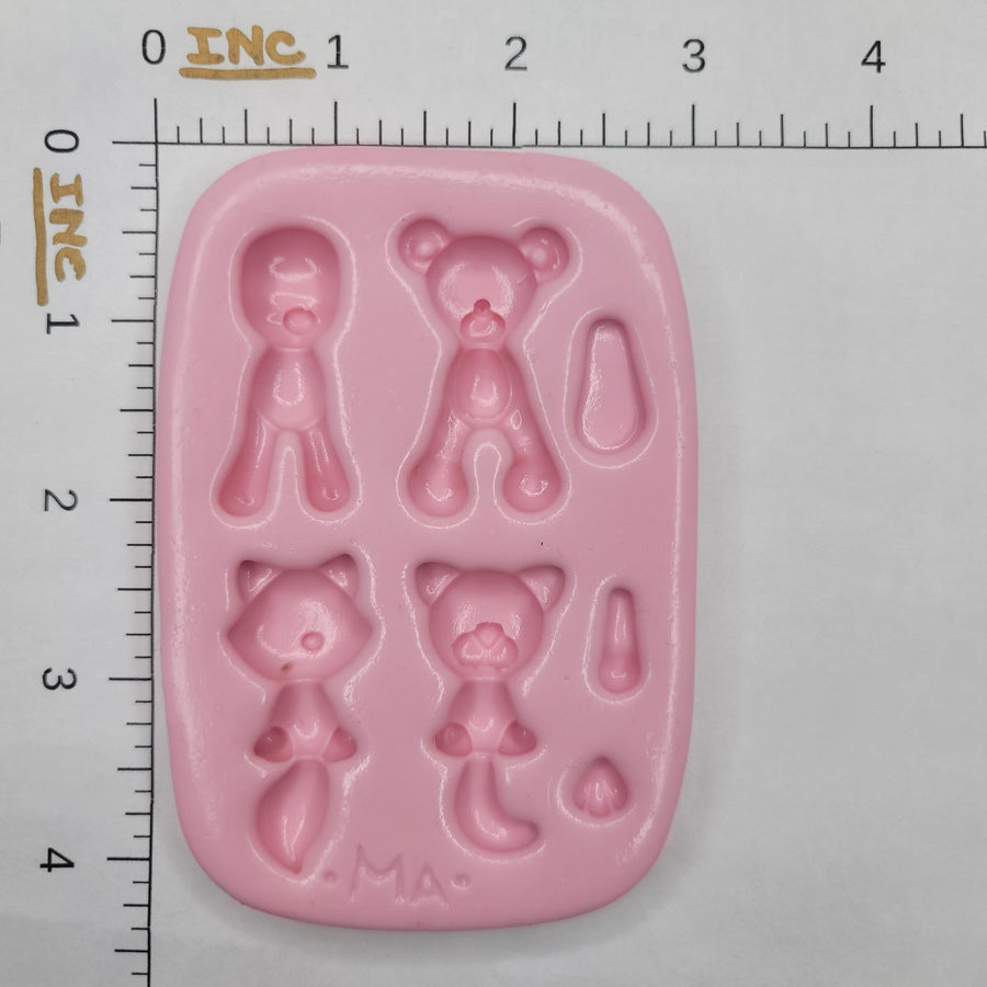 Pets for Clays Silicone Mold 804 MA