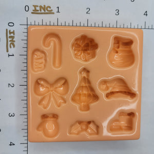 Xmas miniature silicone mold M.D 37