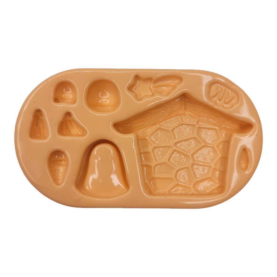 MD #41 Xmas Crib silicone mold