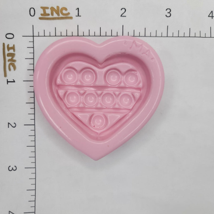 Heart Pop It MED Silicone Mold 810 MA
