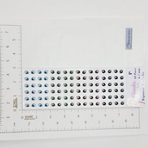Adhesive Resin Eyes for Clays V.A. (SM) 48 Pairs(P) 6.7MM -Multicolor- Rapunzel