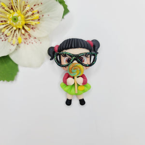 Chilindrina 5 #668 Clay Doll for Bow-Center, Jewelry Charms, Accessories, and More
