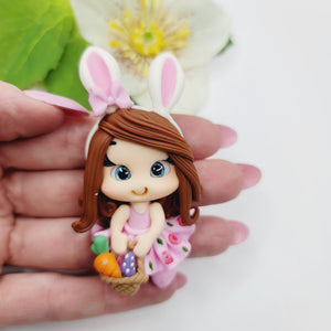 Genevieve #229 Clay Doll for Bow-Center, Jewelry Charms, Accessories, and More