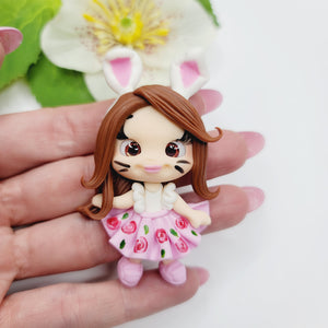Genevieve 2 #228 Clay Doll for Bow-Center, Jewelry Charms, Accessories, and More