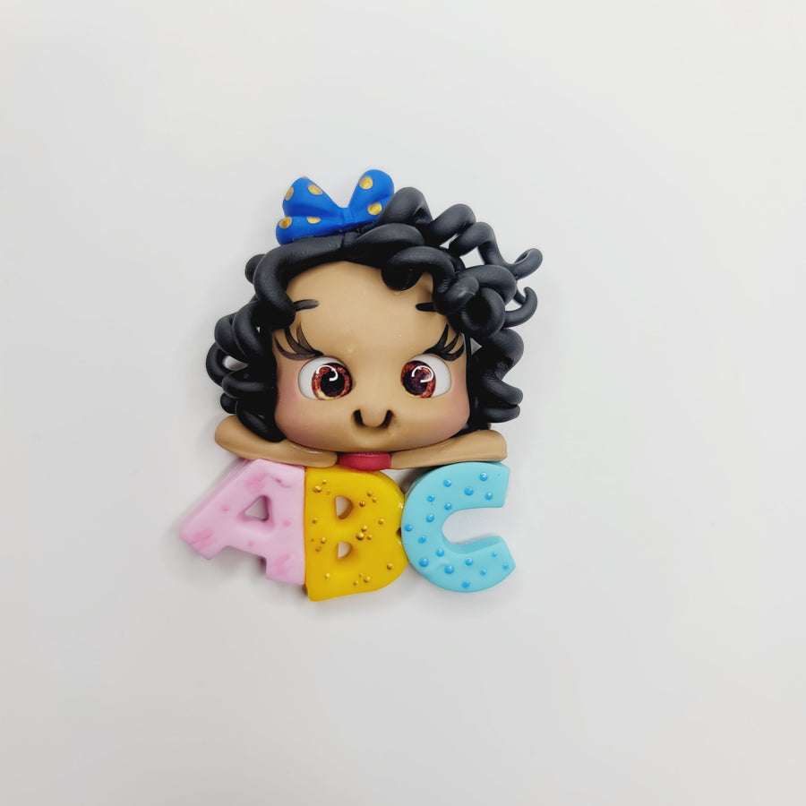 Annalisa #025 Clay Doll for Bow-Center, Jewelry Charms, Accessories, and More