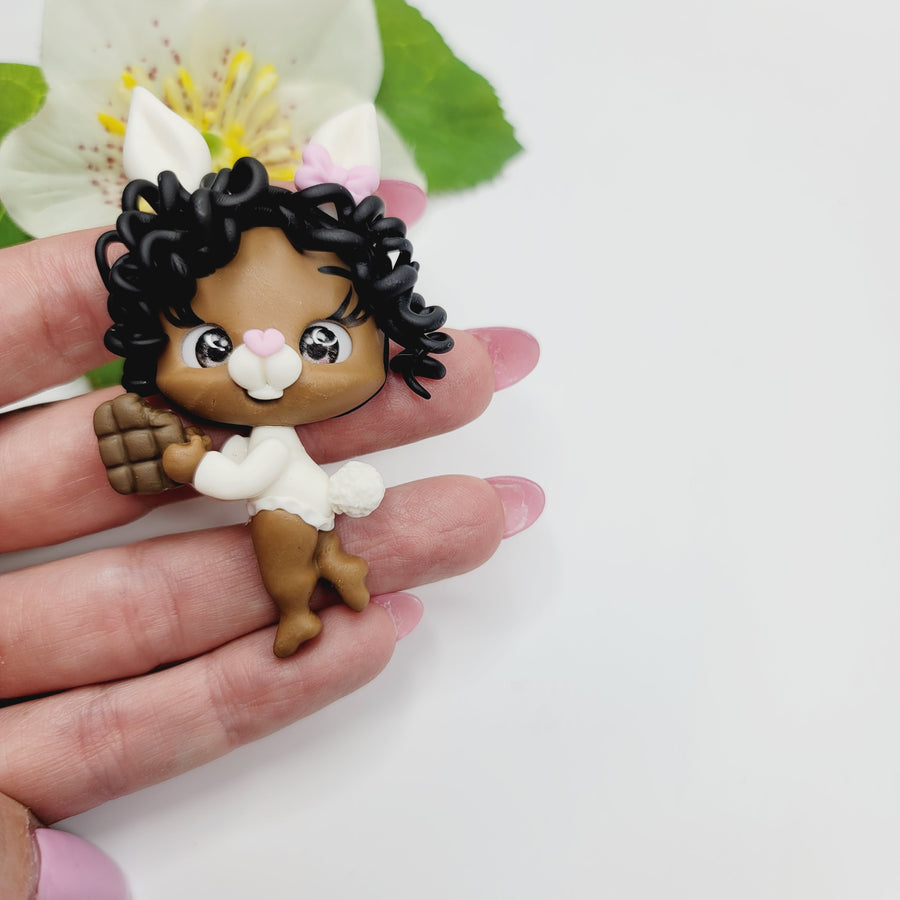 Esmeralda #199 Clay Doll for Bow-Center, Jewelry Charms, Accessories, and More