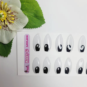Adhesive Resin Eyes for Clays BLACK STY R007 LG (G) 10 Pairs