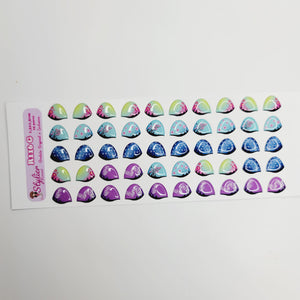 Adhesive Resin Eyeshadows for Clays Multicolor STY R116 (LG - G) 25 Pairs