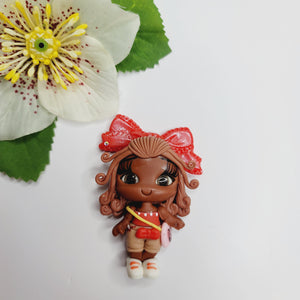 Nova #437 Clay Doll for Bow-Center, Jewelry Charms, Accessories, and More