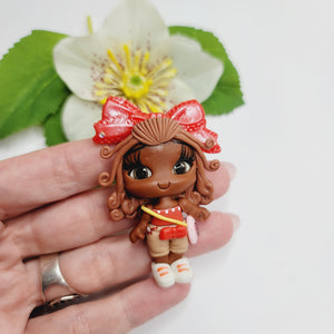 Nova #437 Clay Doll for Bow-Center, Jewelry Charms, Accessories, and More