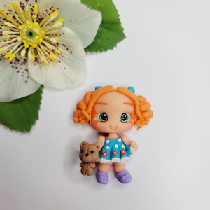 Eliza #191 Clay Doll for Bow-Center, Jewelry Charms, Accessories, and More