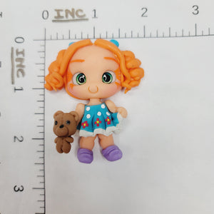 Eliza #191 Clay Doll for Bow-Center, Jewelry Charms, Accessories, and More