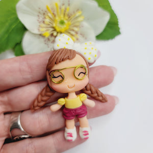 Duchess #174 Clay Doll for Bow-Center, Jewelry Charms, Accessories, and More