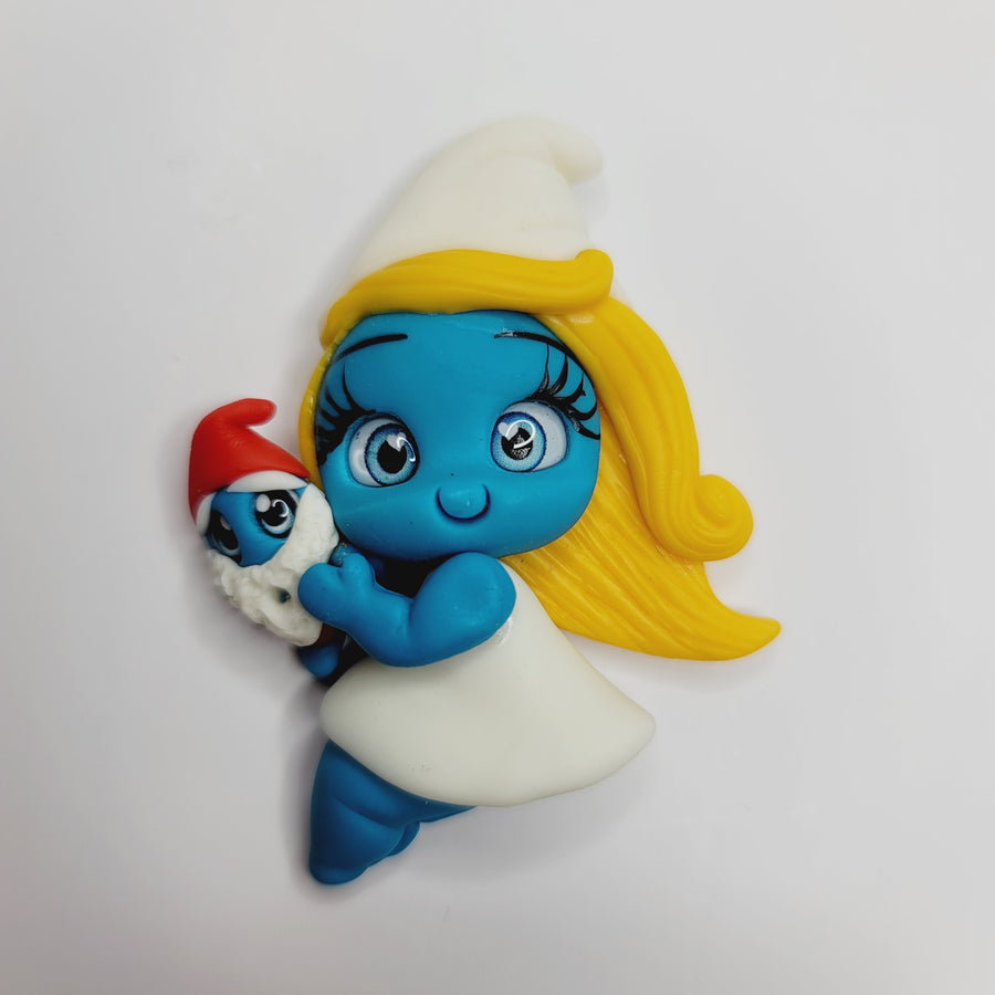 Smurffett 3 #522 Clay Doll for Bow-Center, Jewelry Charms, Accessories, and More