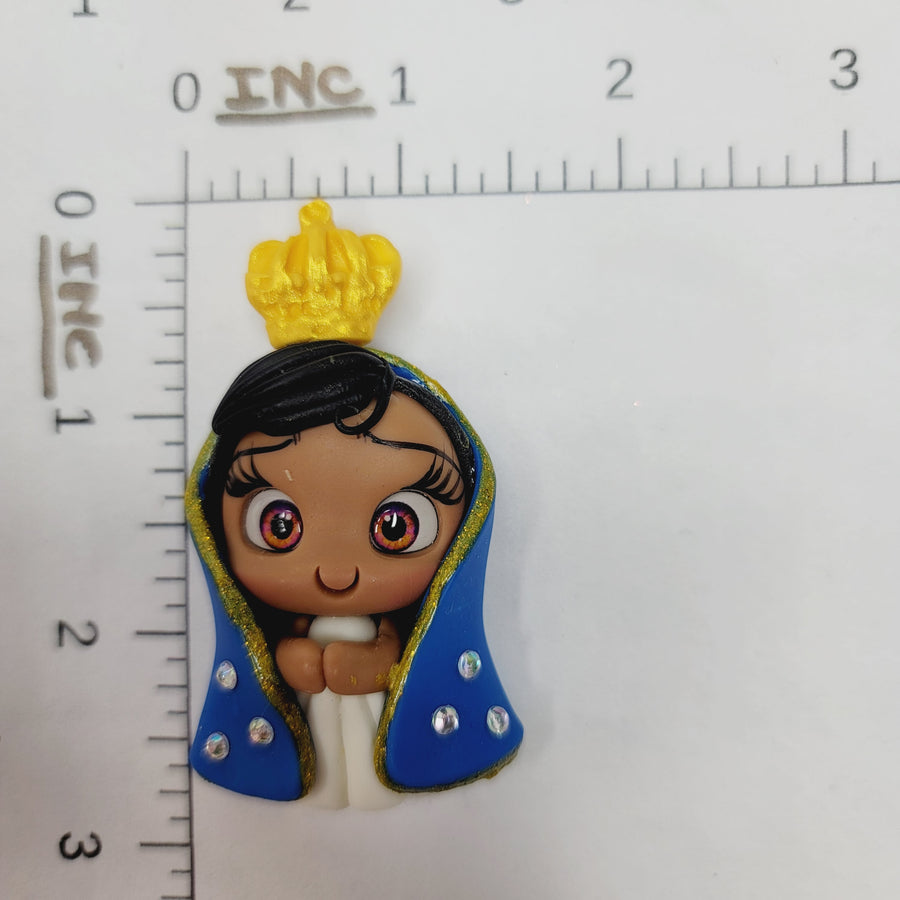 Aparecida 2 #031 Clay Doll for Bow-Center, Jewelry Charms, Accessories, and More