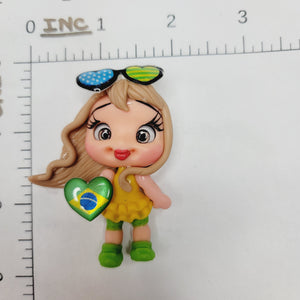 Rafaela #479 Clay Doll for Bow-Center, Jewelry Charms, Accessories, and More