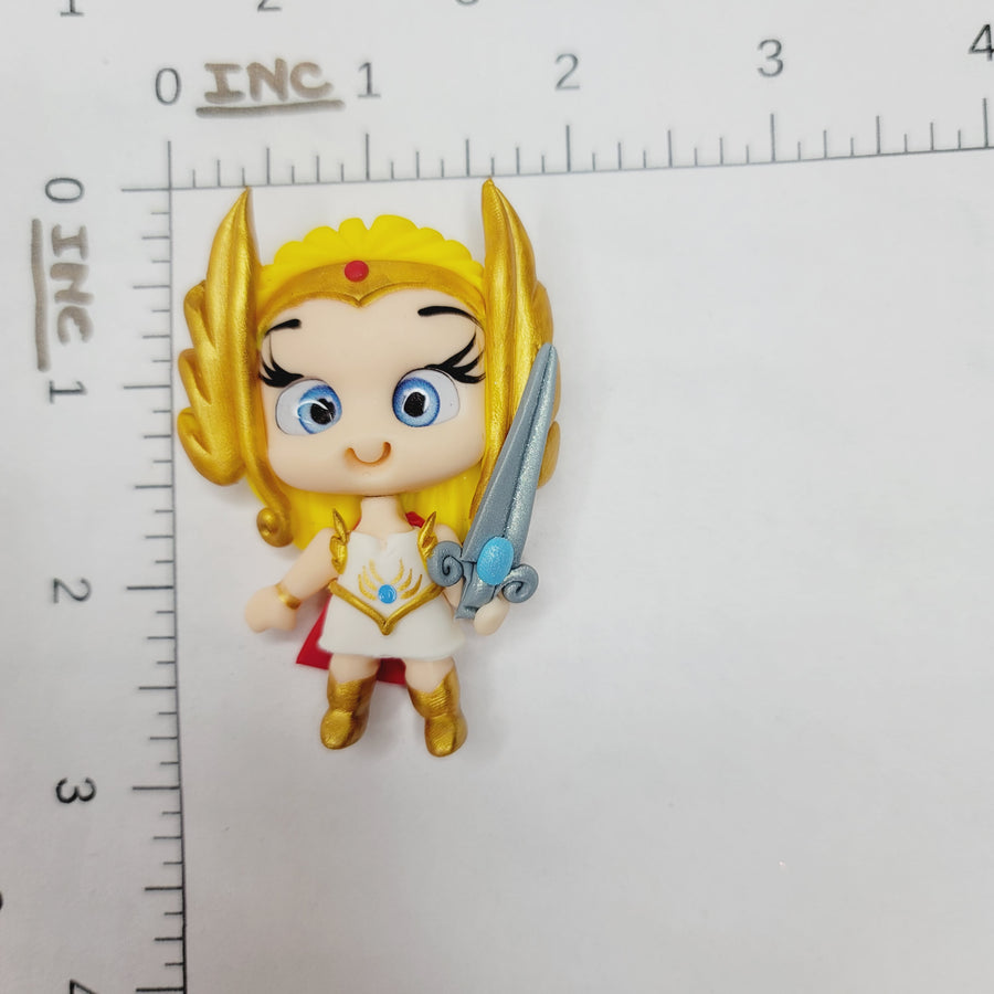 She-ra #513 Clay Doll for Bow-Center, Jewelry Charms, Accessories, and More