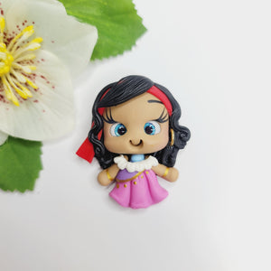 Esmeralda #200 Clay Doll for Bow-Center, Jewelry Charms, Accessories, and More