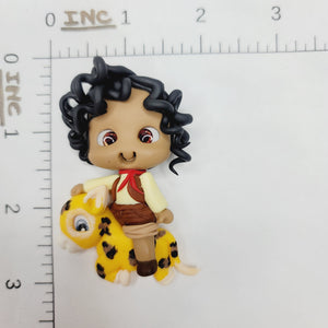 Antonio #030 Clay Doll for Bow-Center, Jewelry Charms, Accessories, and More