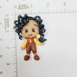 Antonio 2 #029 Clay Doll for Bow-Center, Jewelry Charms, Accessories, and More