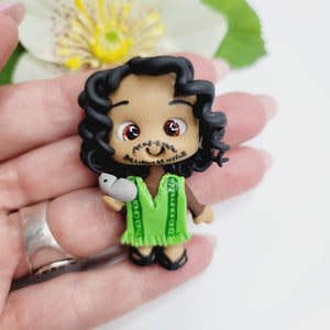 Bruno #086 Clay Doll for Bow-Center, Jewelry Charms, Accessories, and More