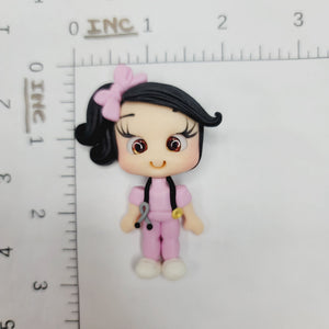 Josephine #674 Clay Doll for Bow-Center, Jewelry Charms, Accessories, and More
