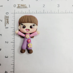 Abby Park #001 Clay Doll for Bow-Center, Jewelry Charms, Accessories, and More