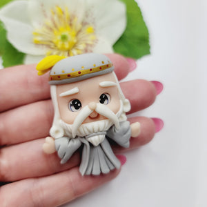 Dumbledore #175 Clay Doll for Bow-Center, Jewelry Charms, Accessories, and More