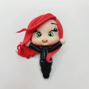 Jean Grey #265 Clay Doll for Bow-Center, Jewelry Charms, Accessories, and More