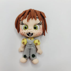 Ellie UP #193 Clay Doll for Bow-Center, Jewelry Charms, Accessories, and More