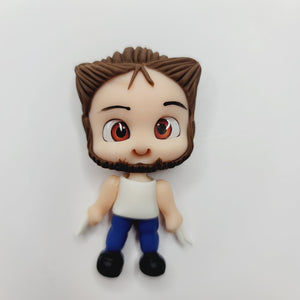 Wolverine #593 Clay Doll for Bow-Center, Jewelry Charms, Accessories, and More