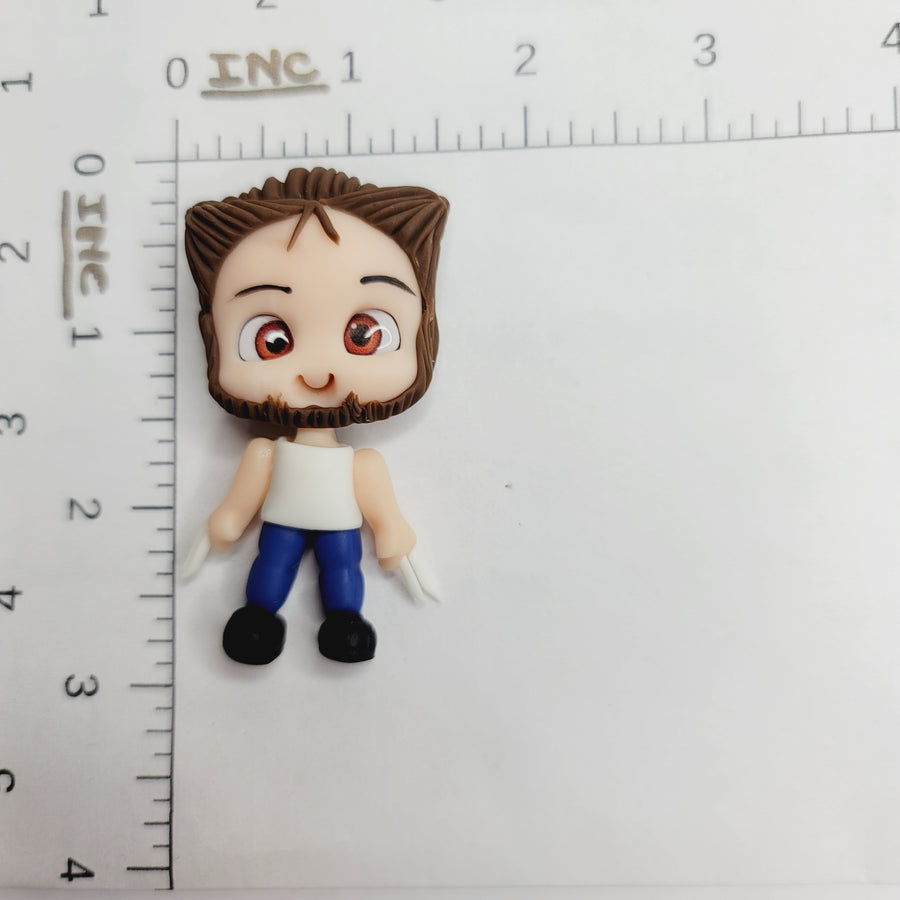 Wolverine #593 Clay Doll for Bow-Center, Jewelry Charms, Accessories, and More