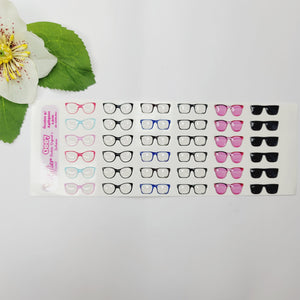Adhesive Resin Glasses for Clays Multicolor STY O007 2.5cm (SM) 36 Units