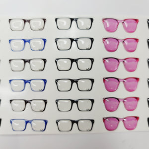 Adhesive Resin Glasses for Clays Multicolor STY O007 2.5cm (SM) 36 Units