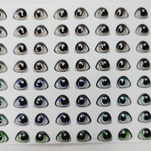 Adhesive Resin Eyes for Clays Multicolor STY R105 P (SM) 64Pairs