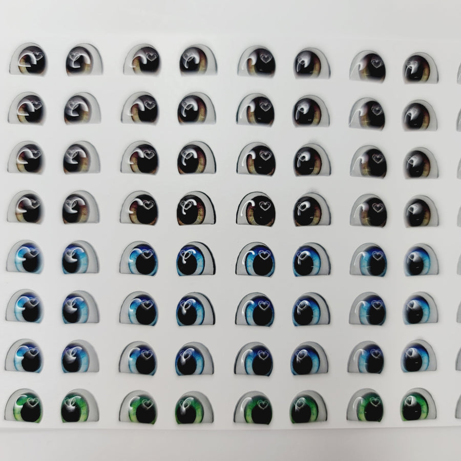 Adhesive Resin Eyes for Clays Multicolor STY R119 P (SM) 64 Pairs