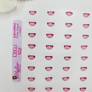 Adhesive Resin Mouth for Clays Multicolor R121 Toy 40 UNITS