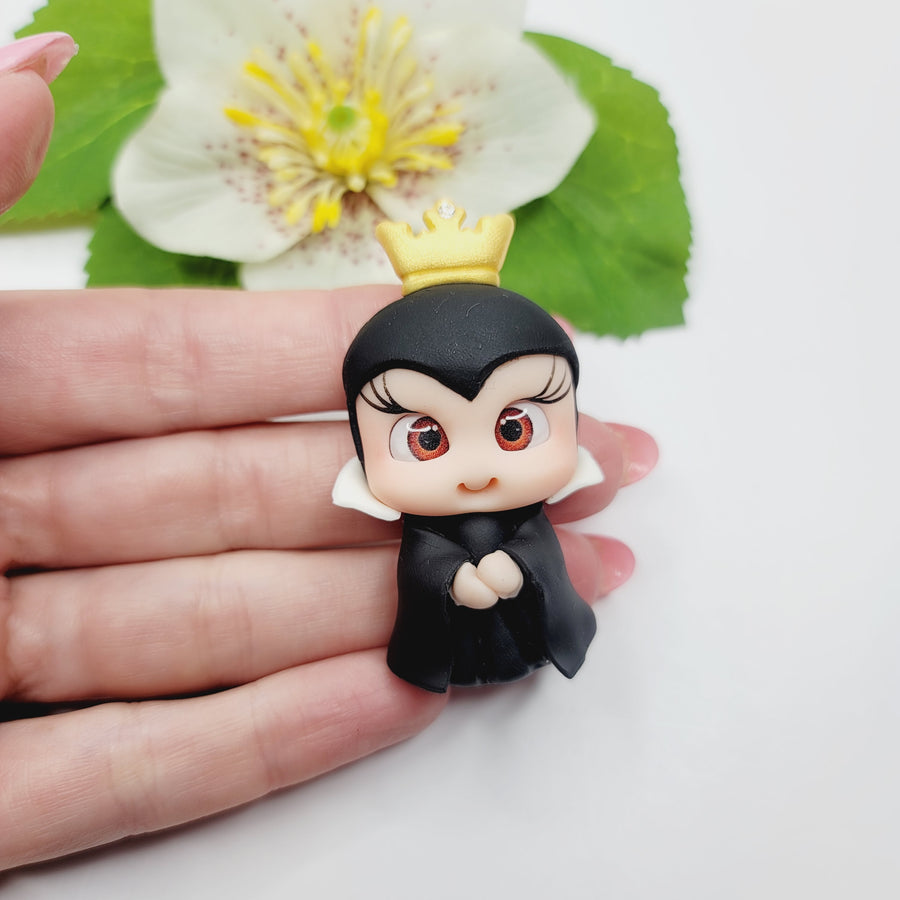 Maleficent 2 #617 Clay Doll for Bow-Center, Jewelry Charms, Accessories, and More