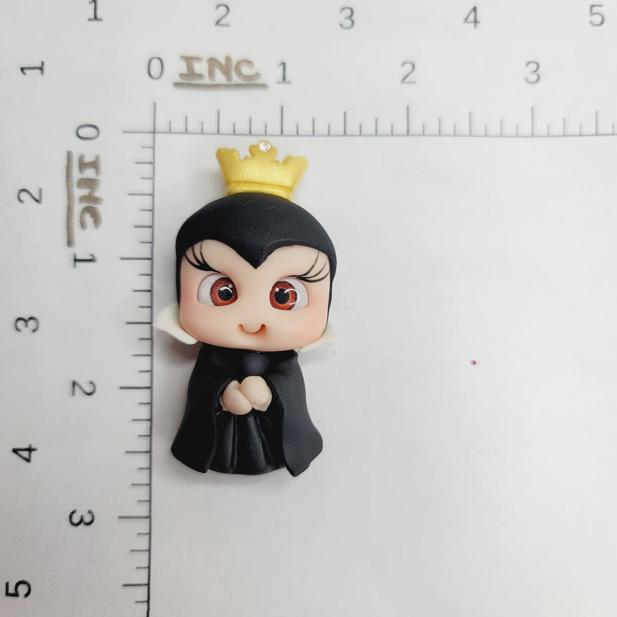 Maleficent 2 #617 Clay Doll for Bow-Center, Jewelry Charms, Accessories, and More