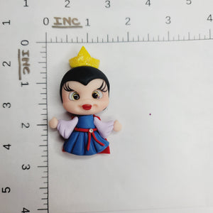 Wicked Queen #624 Clay Doll for Bow-Center, Jewelry Charms, Accessories, and More