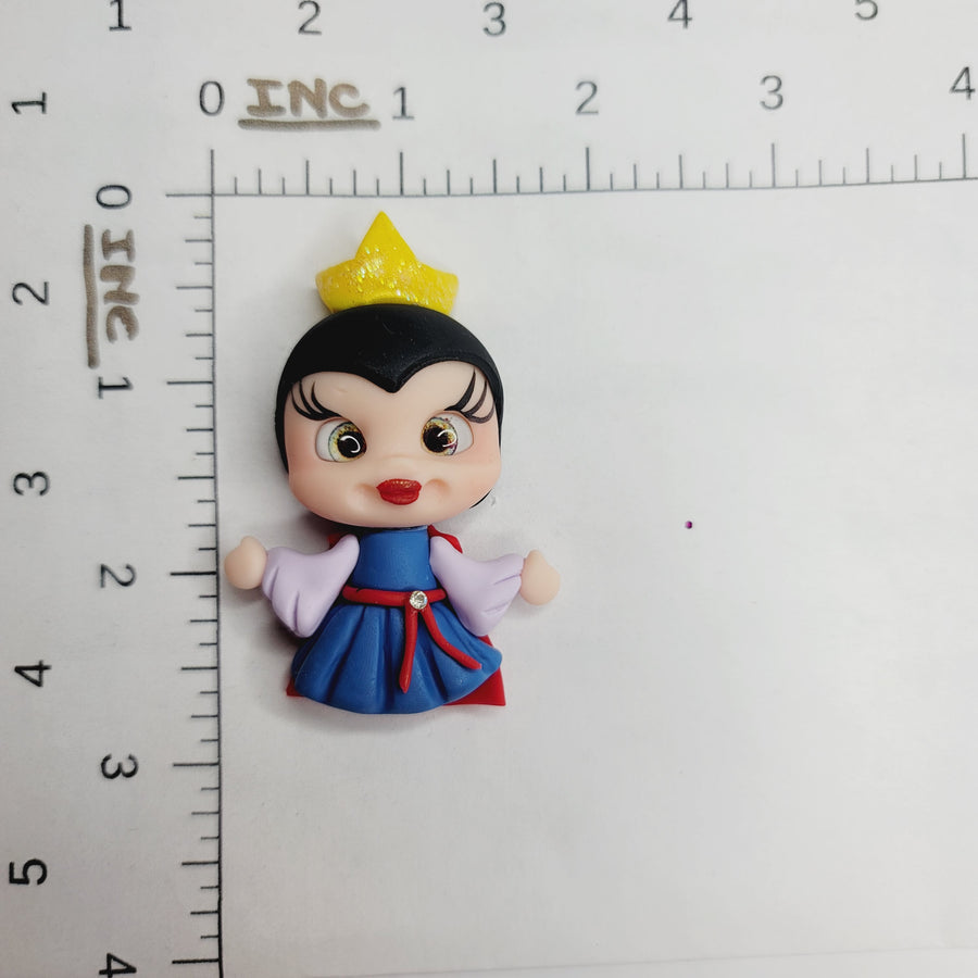 Wicked Queen #624 Clay Doll for Bow-Center, Jewelry Charms, Accessories, and More